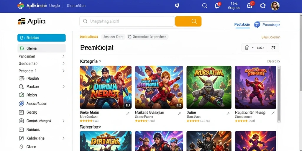 Tampilan level yang menakjubkan dan penuh warna.