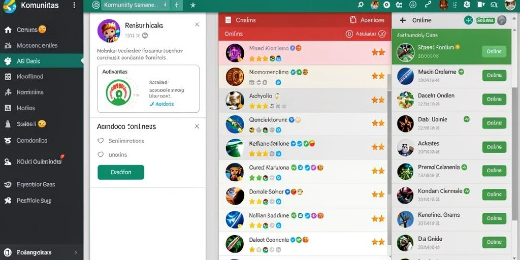 Screenshot menunjukkan pilihan karakter yang beragam.