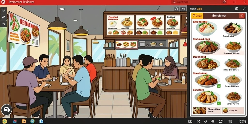 Tampilan antarmuka pengguna yang ramah dan intuitif.