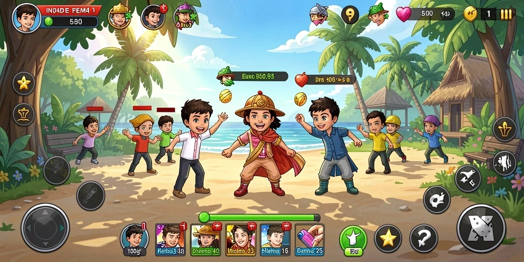 Tampilan awal game dengan grafis memukau.