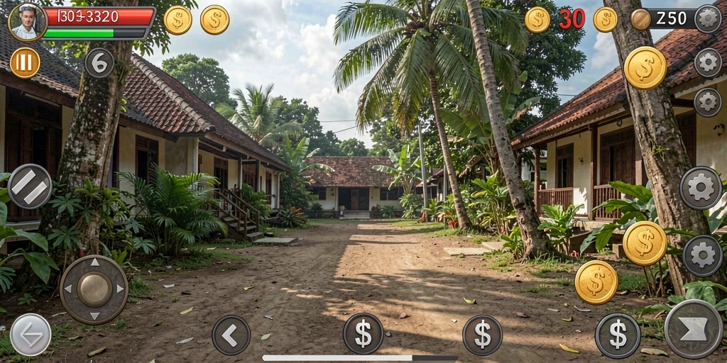 Tampilan layar utama GN777 yang menarik dan colorful.