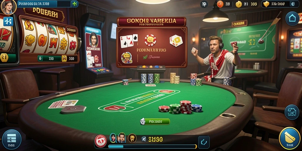 Tangkapan layar menampilkan antarmuka utama game HAKIM4D.