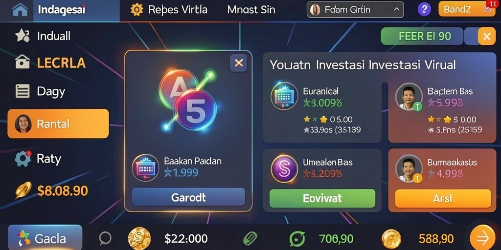 Screenshot menunjukkan tampilan antarmuka KOPLO77 yang menarik.