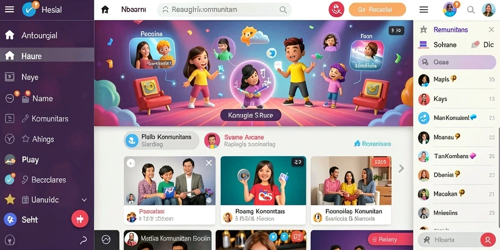Tampilan karakter yang bisa dikustomisasi.
