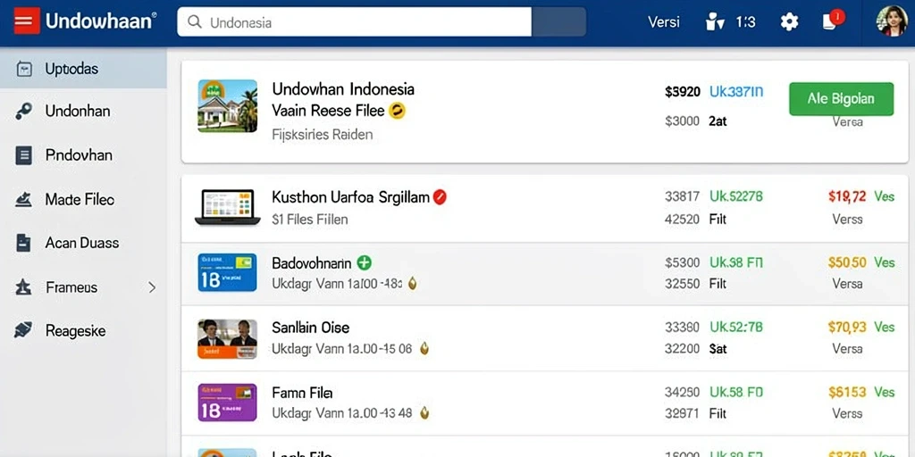 Tampilan antarmuka yang modern dan menarik.