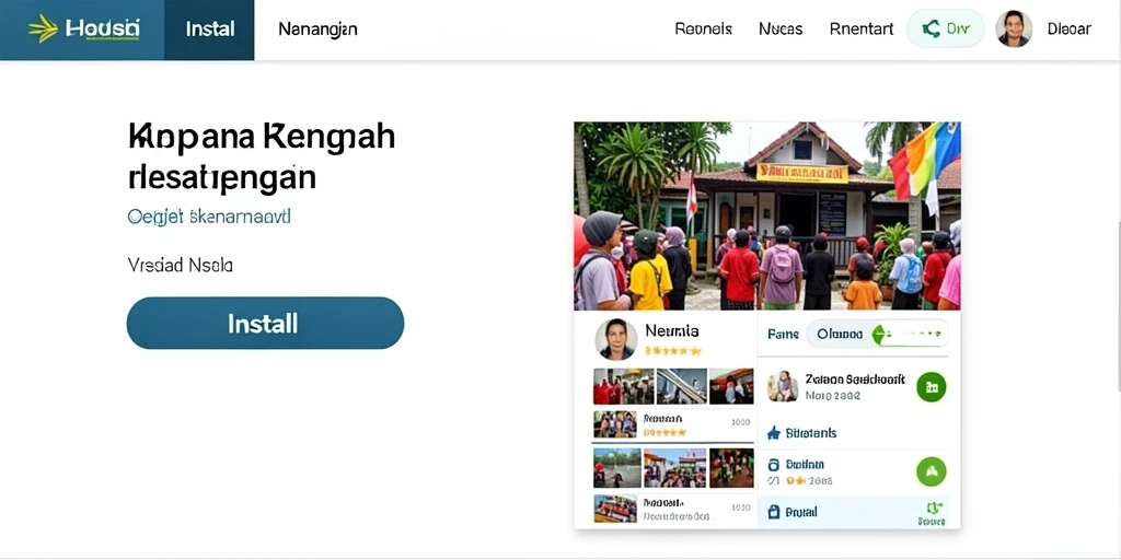 Screenshot dari tampilan awal aplikasi SARANAJITU.